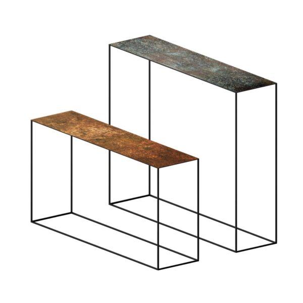 Slim Irony Art Console by Zeusnoto, a sophisticated blend of art and design, featuring sleek lines and modern elegance, ideal for luxury and contemporary spaces.