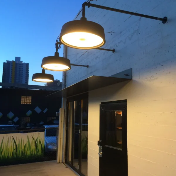 “Soho by Marset ceiling lamp – modern outdoor light with durable metal construction and indirect glow”