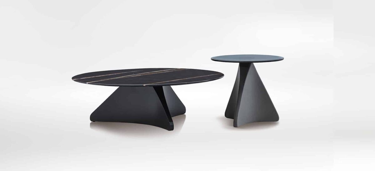 Spin Table by Camerich, a sleek and modern design with a circular top, perfect for adding a contemporary and elegant touch to dining rooms and luxury interiors.