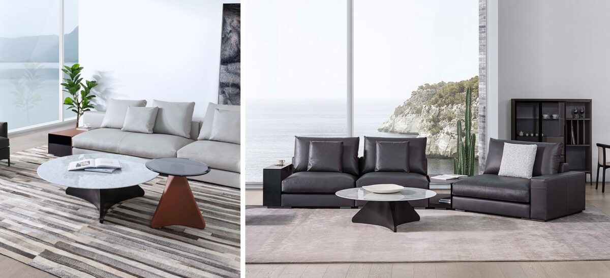 Spin Table by Camerich, a sleek and modern design with a circular top, perfect for adding a contemporary and elegant touch to dining rooms and luxury interiors.