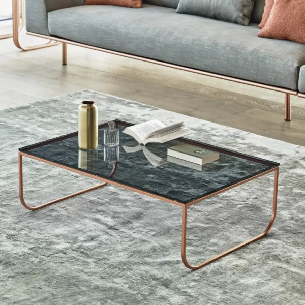 “Tokio by Bontempi luxury Italian dining table in Birmingham, Michigan showroom”