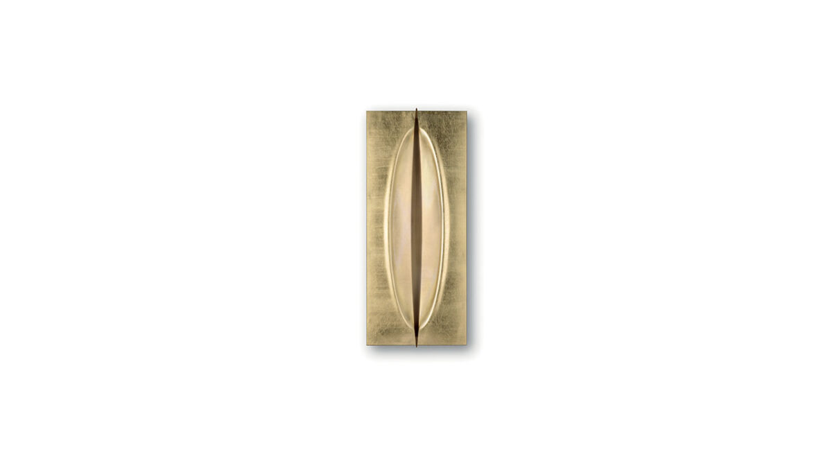 Terra Applique wall light by Reflex with textured metal disc