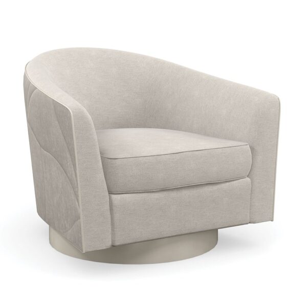 Modern accent chair featuring a sculptural design with quilted pattern upholstery, perfect for adding an artistic touch to contemporary living rooms in Royal Oak, Michigan.