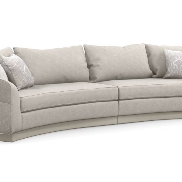 Fanciful Loveseat by Caracole – Luxurious modern loveseat with soft, curved lines and elegant upholstery, ideal for chic interiors in Troy, Michigan.