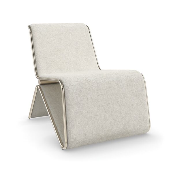 Parallax chair by Caracole featuring sleek modern lines and plush upholstered seat.