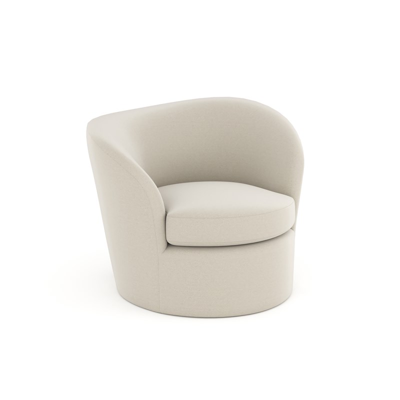 Elegant swivel chair with modern design and luxurious upholstery, ideal for adding a stylish touch to living rooms in Royal Oak, Michigan.