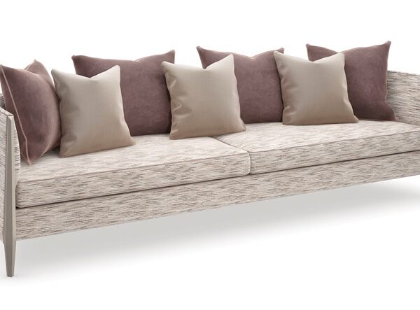 "Stylish and bold Piping Hot collection by Caracole, featuring distinctive piping details and luxurious upholstery, perfect for a modern and elegant living space."