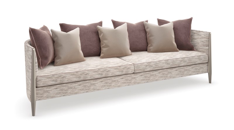 "Stylish and bold Piping Hot collection by Caracole, featuring distinctive piping details and luxurious upholstery, perfect for a modern and elegant living space."