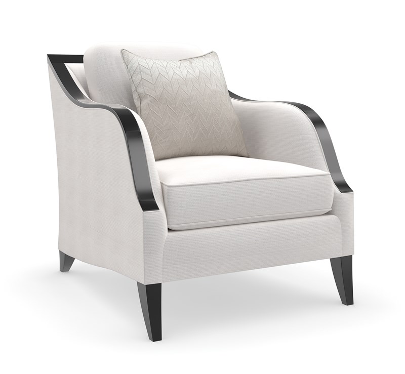 Contemporary accent chair featuring a bold design and luxurious upholstery, perfect for adding a statement to modern interiors in Royal Oak, Michigan.