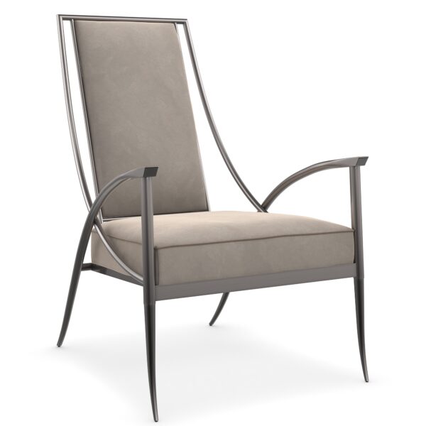 Mantis Chair by Caracole with sleek sculptural form.