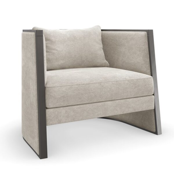 Cut Away chair by Caracole featuring a sleek cut-out back design.