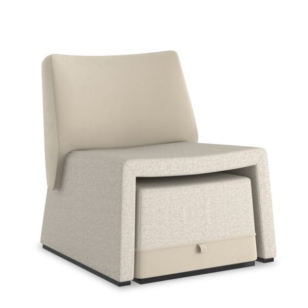 Modern swivel chair with an octagonal shape and plush upholstery, perfect for adding a unique touch to contemporary living rooms in Royal Oak, Michigan.