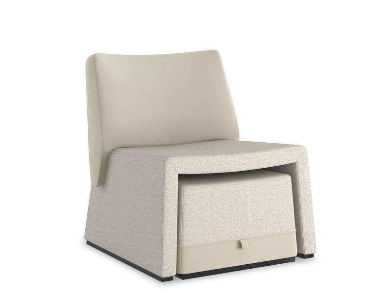 Modern swivel chair with an octagonal shape and plush upholstery, perfect for adding a unique touch to contemporary living rooms in Royal Oak, Michigan.