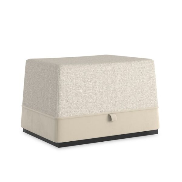 Chic and versatile Et Voila Ottoman by Caracole, featuring a stylish design with luxurious upholstery, perfect for adding elegance and functionality to any room.