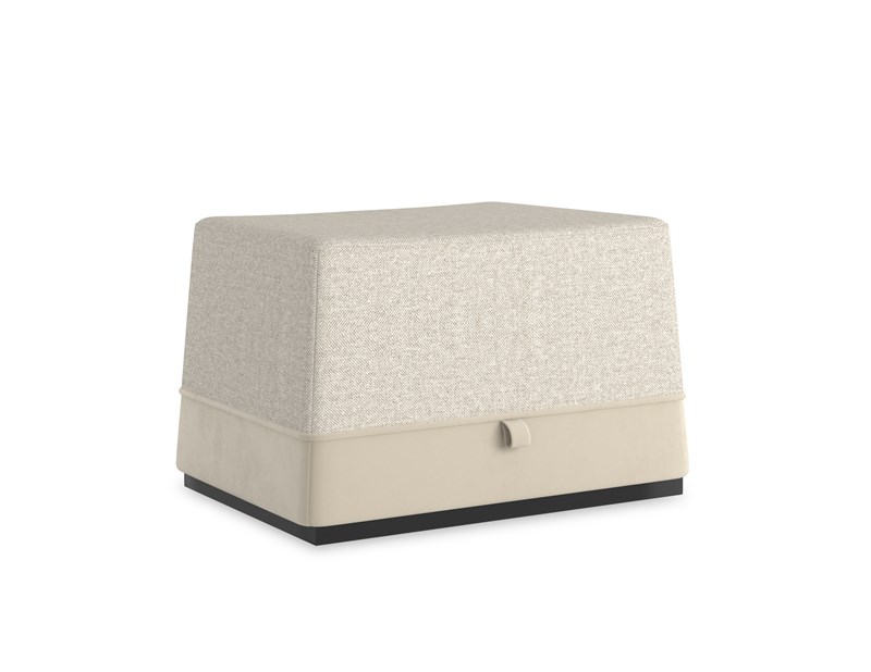 Chic and versatile Et Voila Ottoman by Caracole, featuring a stylish design with luxurious upholstery, perfect for adding elegance and functionality to any room.