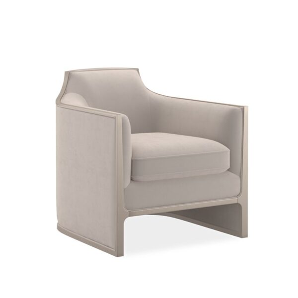 "Elegant and stylish The Cat's Meow Chair by Caracole, featuring luxurious upholstery and a sleek design that adds a touch of sophistication and charm to any room."