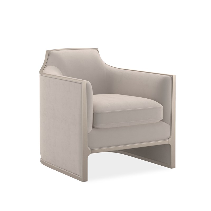 "Elegant and stylish The Cat's Meow Chair by Caracole, featuring luxurious upholstery and a sleek design that adds a touch of sophistication and charm to any room."