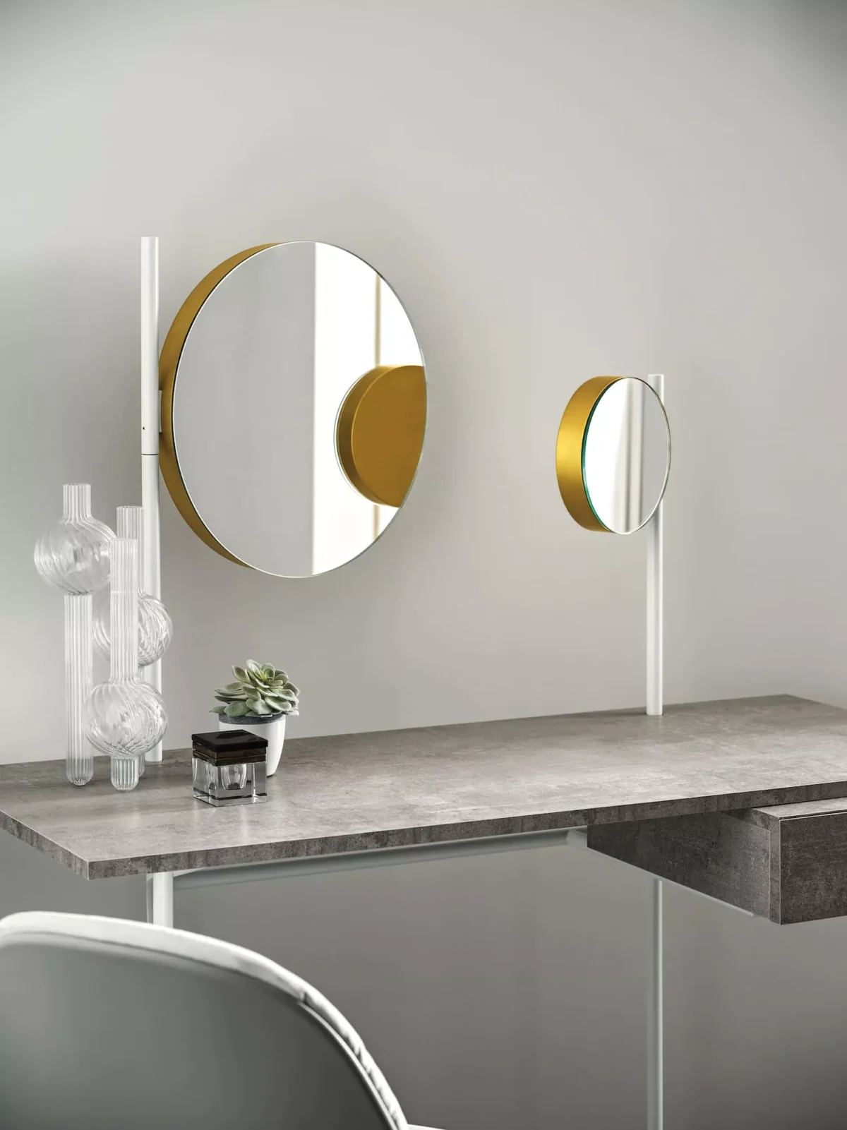 Vanity by Bontempi – luxury modern Italian-design vanity featured at Italcasa Design showroom in Troy, Michigan