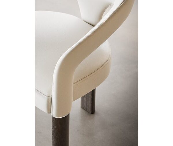 Modern ARMCHAIR TURNS by Reflex with Murano glass accents