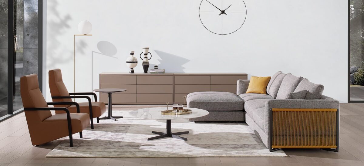Vast Chair with inviting design and elegant upholstery by Camerich.