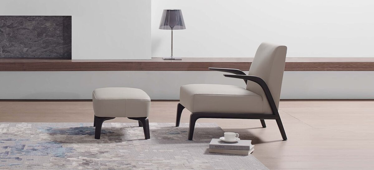 Sleek chair with ergonomic design and soft upholstery by Camerich.