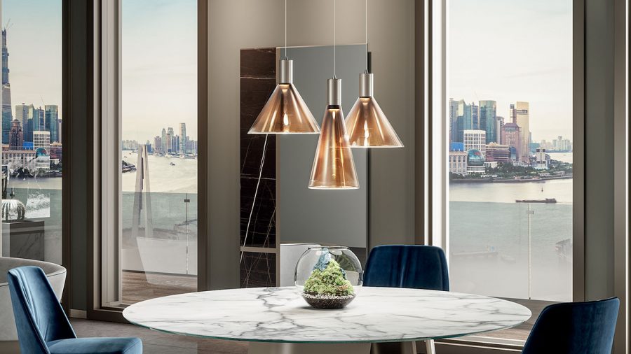 Italian design suspended lamp ACCADEMIA by Reflex