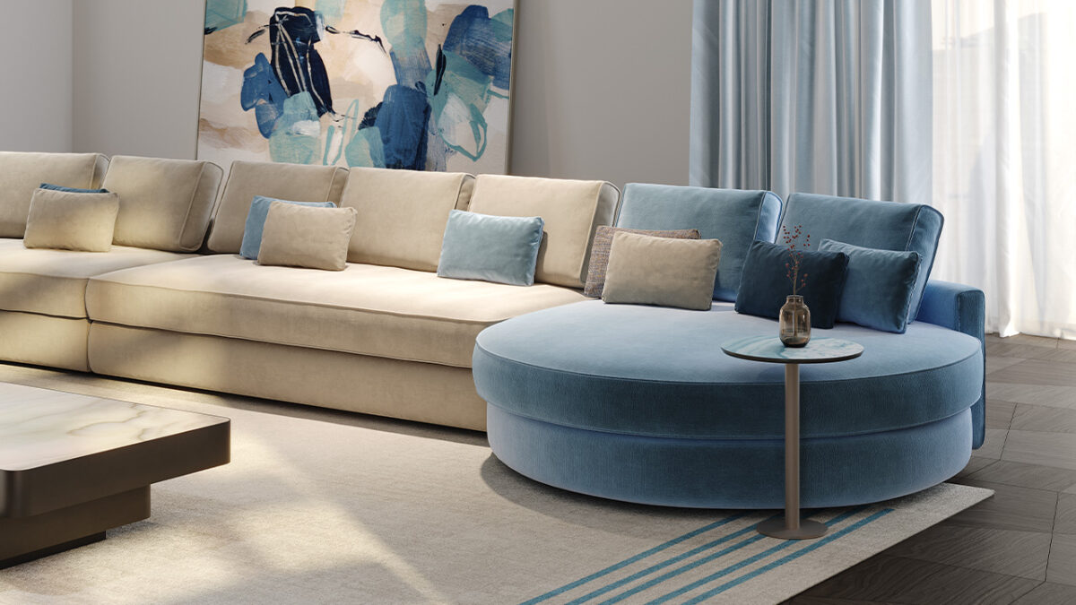 Luxury ADONE SOFA by Reflex showcased in Troy Michigan