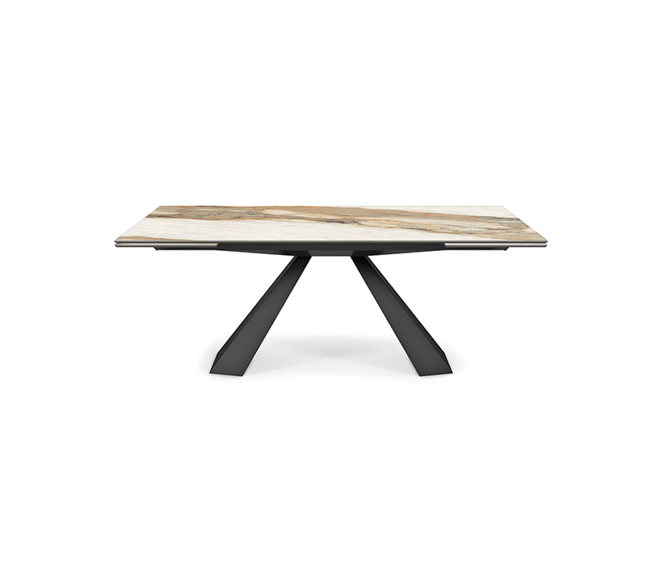 “ELIOT Keramik Drive by Cattelan Italia – modern Italian extendable dining table with elegant ceramic top and steel base”