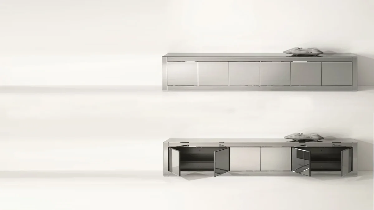 Avantgarde Sideboard by Reflex featured in Troy Michigan showroom, modern Italian luxury sideboard design.