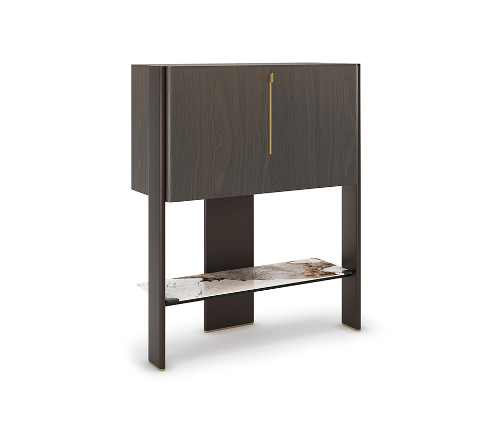 “CREMONA by Cattelan Italia – modern Italian sideboard with geometric wood front and minimalist base”