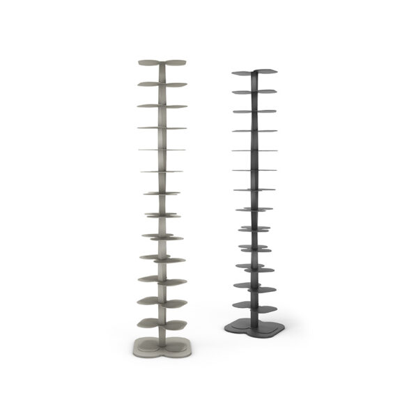 “DNA by Cattelan Italia – modern Italian spiral bookcase with sculptural steel frame and vertical rotating design”