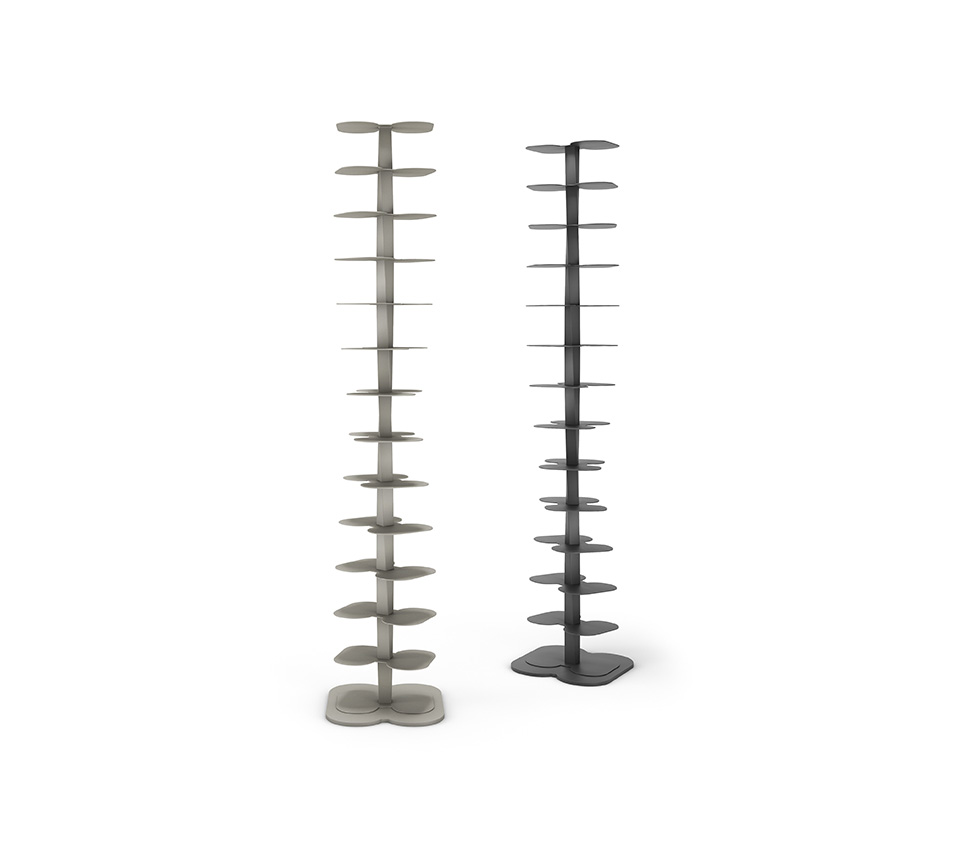“DNA by Cattelan Italia – modern Italian spiral bookcase with sculptural steel frame and vertical rotating design”