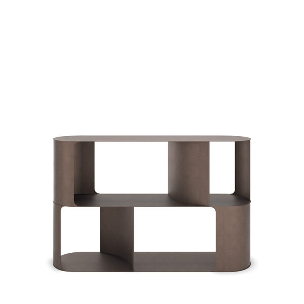 “FULHAM by Cattelan Italia – modern Italian sideboard with sculpted wooden doors and minimalist metal base”