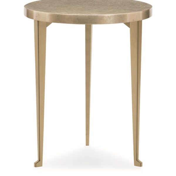 Honey Bunch by Caracole — a charming round accent table with a honeycomb-inspired design.
