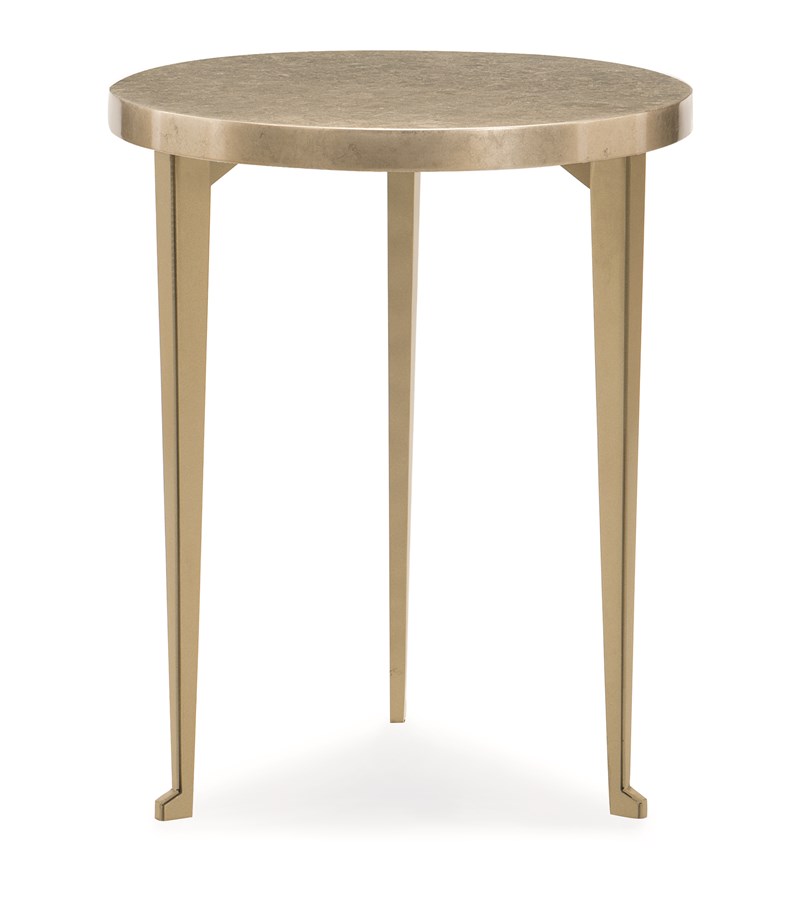 Honey Bunch by Caracole — a charming round accent table with a honeycomb-inspired design.