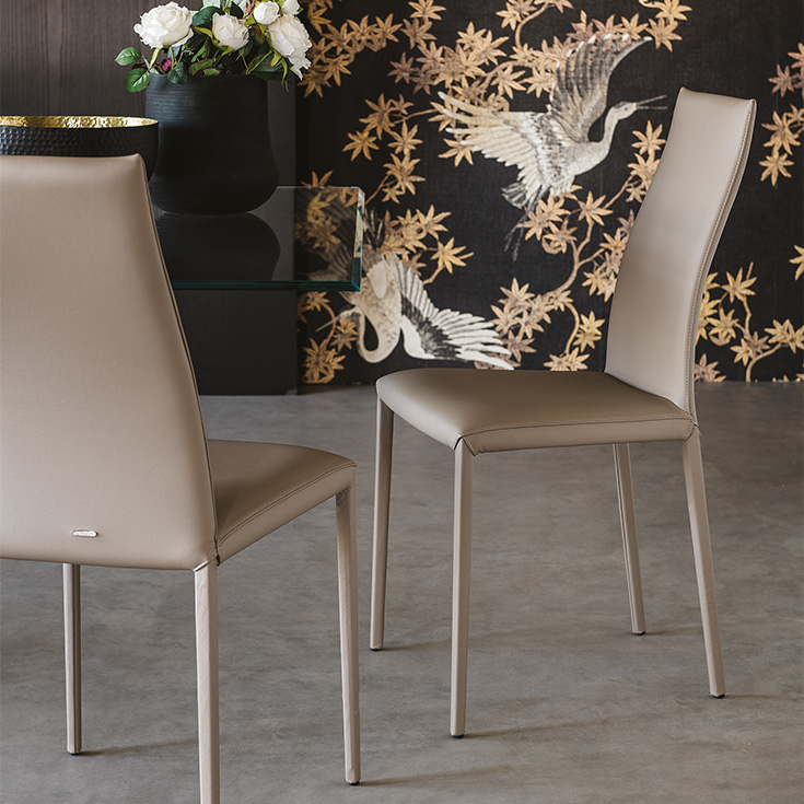 KAY chair by Cattelan Italia – modern Italian dining chair with sleek metal frame and minimalist design