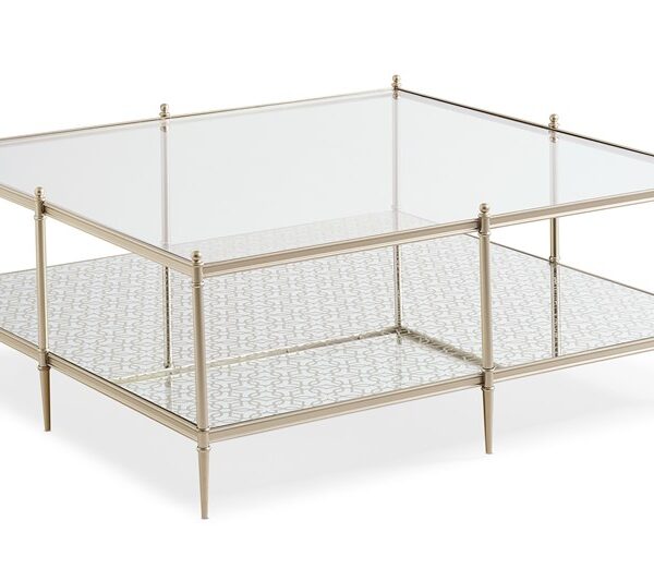 Perfectly Square table by Caracole with a clean, geometric square design and sleek finish.