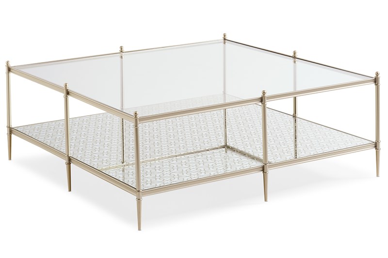 Perfectly Square table by Caracole with a clean, geometric square design and sleek finish.