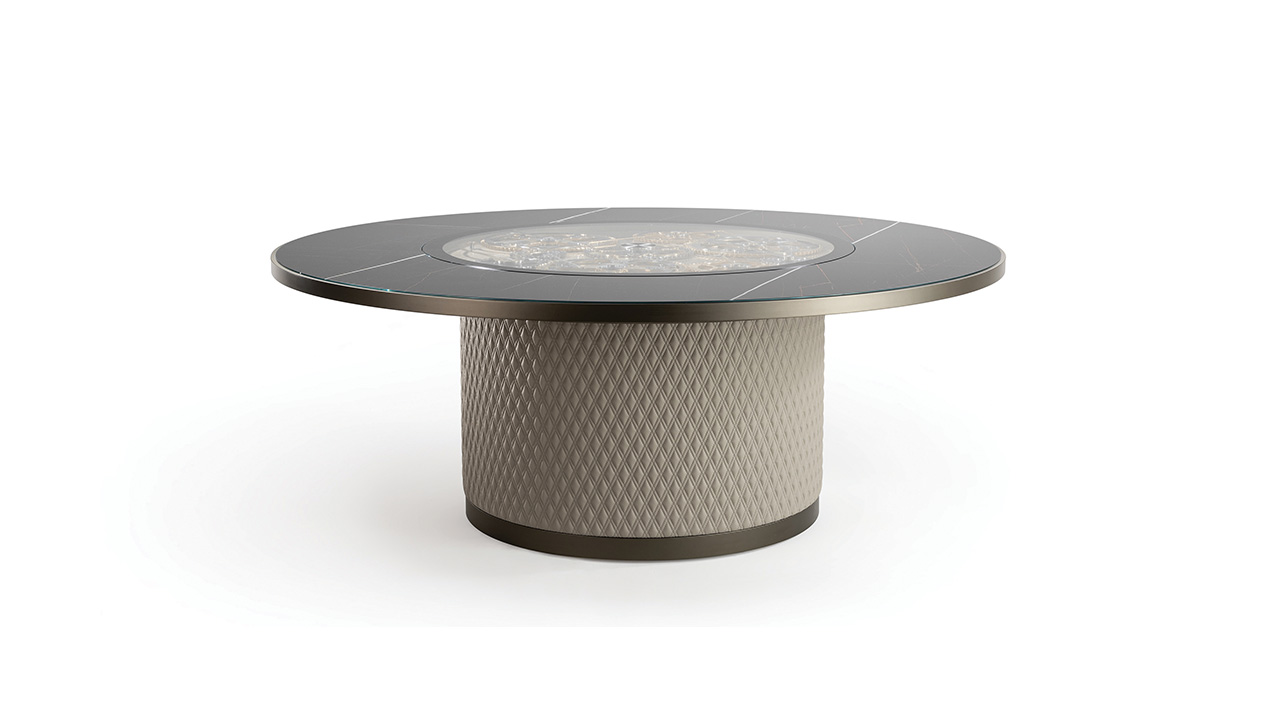 Big Ben 72 by Reflex featured in Birmingham Michigan showroom, modern Italian luxury design.