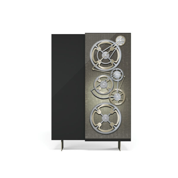 Big Ben Madia Reflex modern Italian display cabinet with lacquered finish for luxury dining areas in Royal Oak Michigan