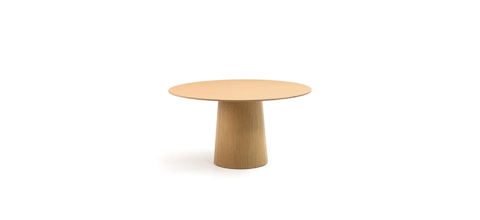 Vol Table by Moroso side profile highlighting Ecotone surface and sleek silhouette in Troy Michigan setting