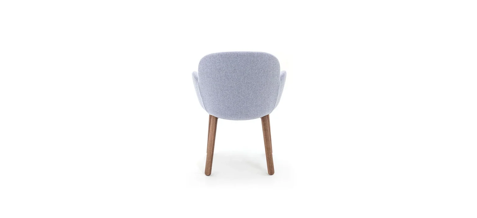 Side view of Tulp chair by Moroso curvaceous design Troy Michigan modern interiors