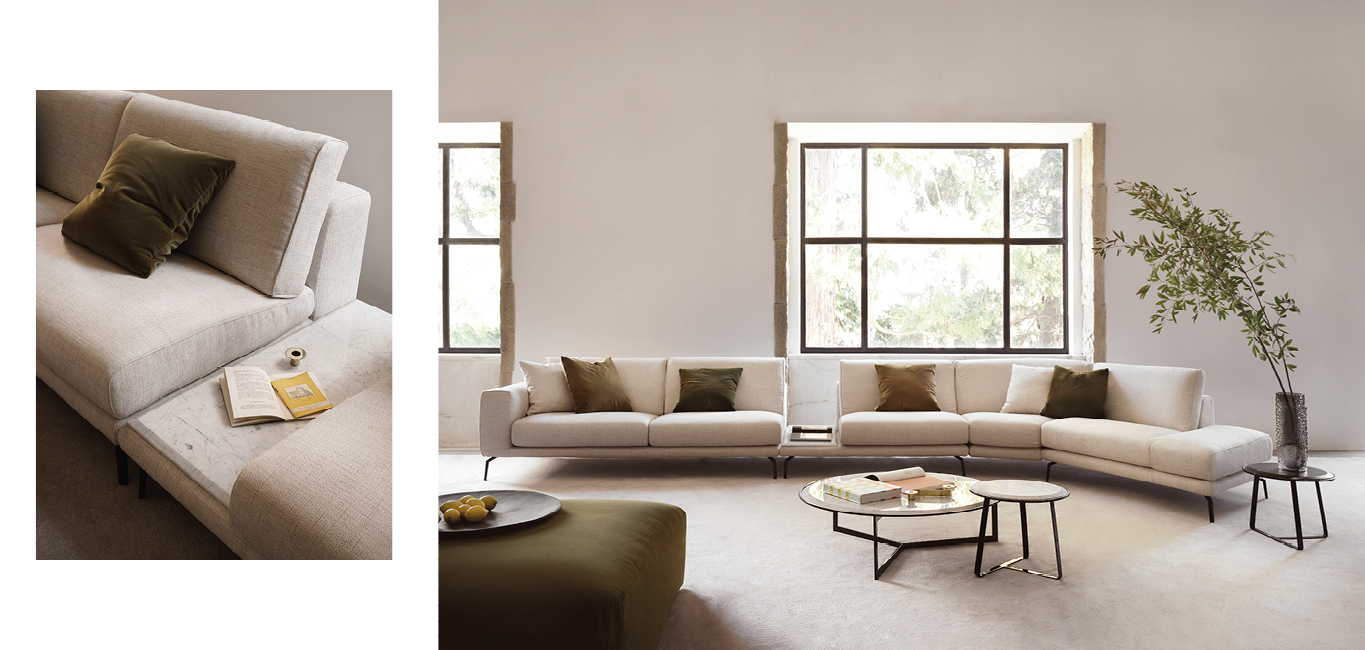 Best Italian sofa with sleek design by Nicoline