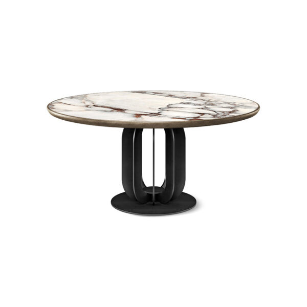 “SOHO Keramik Premium Round by Cattelan Italia – luxury round dining table with high-end ceramic top and sculptural designer base”