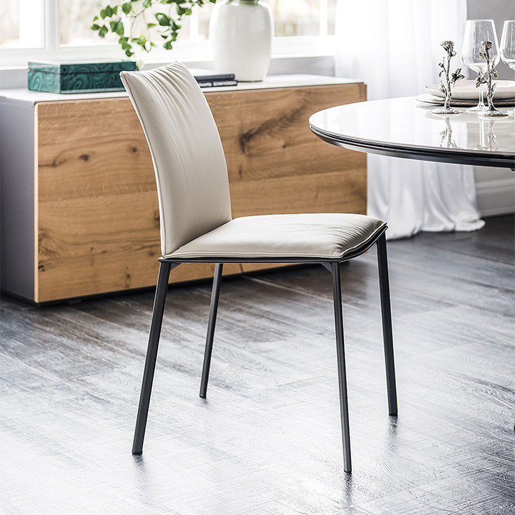 RITA chair by Cattelan Italia – modern Italian dining chair with minimalist design and upholstered seat