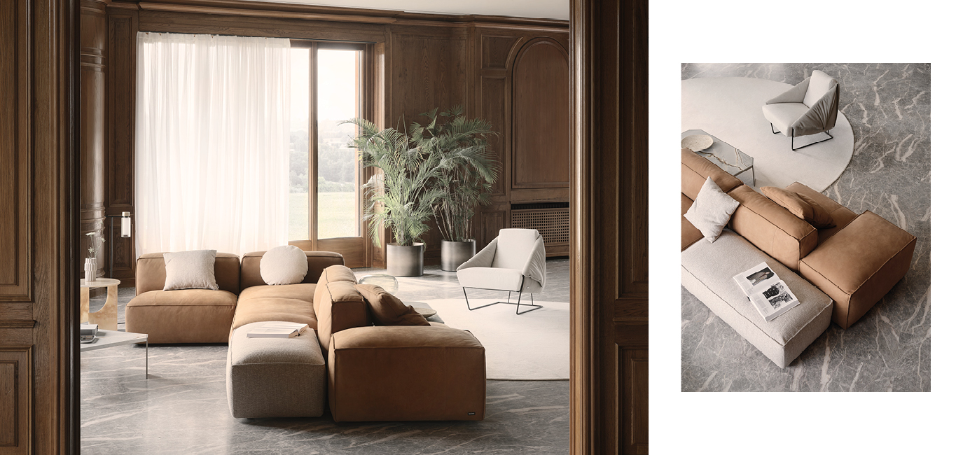 “Cairoli armchair by Nicoline in elegant upholstery”