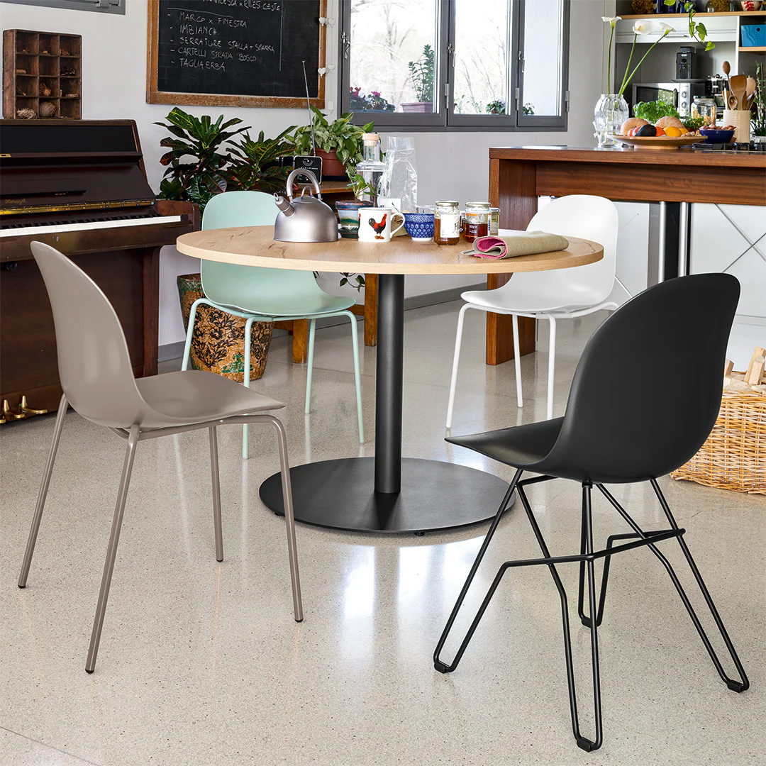 “Side view of COCKTAIL table by Connubia – stylish low table with elegant proportions and sleek matte finish”
