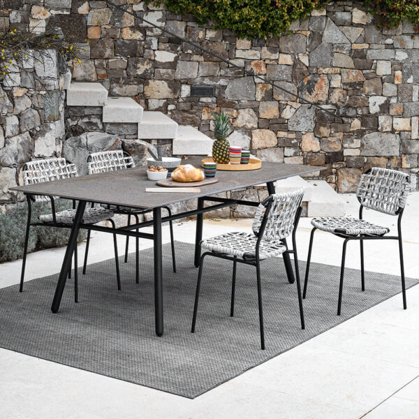 “YO! chair by Connubia – sleek Italian dining chair with rounded backrest and contemporary frame”