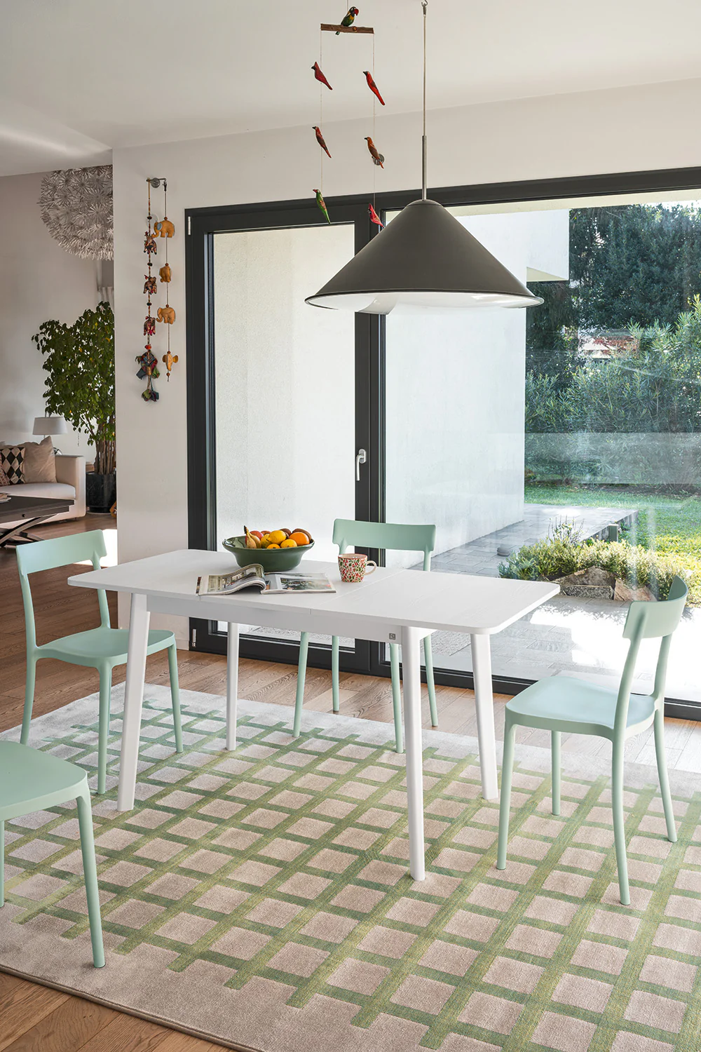 “DINE by Connubia modern rectangular dining table – minimalist Italian design with clean lines and slim-profile legs”