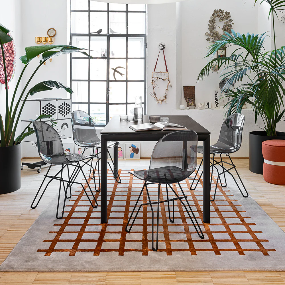 “ACADEMY by Connubia modern Italian chair – ergonomic shell seat with sleek metal legs”